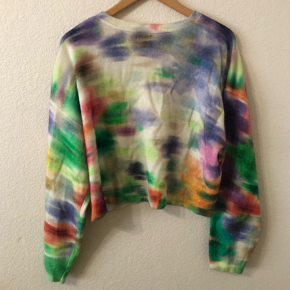 SOLD Anthropologie Pilcro The Alani Cropped Cashmere Crew Neck Sweater  Large - Picture 5 of 7